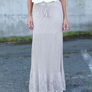 Despacito Crochet Maxi Skirt